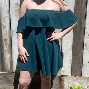 Emerald Green Strapless Dress